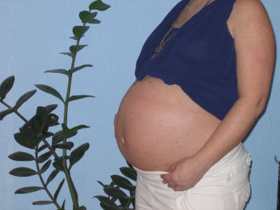 obrázek 36. týden těhotenství - bok