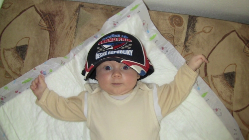 obrázek Nejmenší fanoušek MotoGP