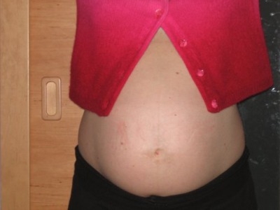 obrázek 30. týden těhotenství - profil