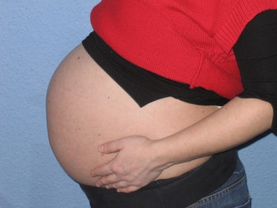 obrázek 37. týden těhotenství - bok